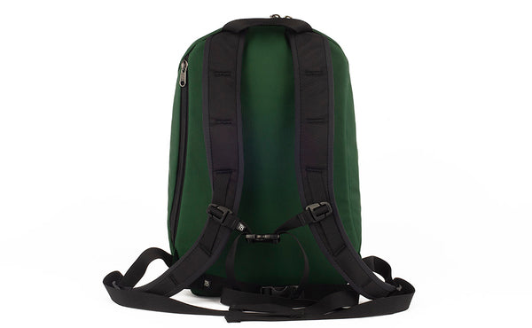 A reverse shot of the Luminary 15 in Wilderness (forest green) 525 Ballistic.